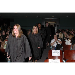 Students proceed into School of Nursing convocation