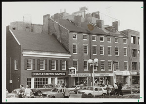 Charlestown Savings Bank, A. J. Wilkinson Co., and Brigham's, Blackstone St., Boston, Mass.
