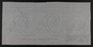 F.S.D. of Scroll on Landings & Gallery, Drawings of House for Mrs. Talbot C. Chase, Brookline, Mass., Dec. 21, 1929