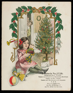 Sample card for No. 2728, B. & K., location unknown, undated