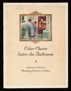 Color charm enters the bathroom, Kohler of Kohler plumbing fixtures in color, Kohler Co., Kohler, Wisconsin