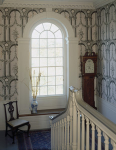 Stairway landing, Hamilton House, South Berwick, Maine