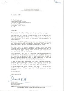 Letter from Ayn Robbins to Mark H. McCormack