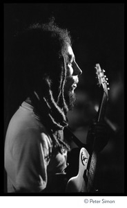 Bob Marley: with guitar and band