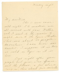 Letter from Letitia Crane to Frank F. Newth