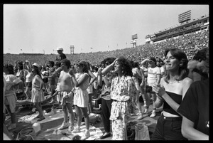 Crowd at the Live Aid Concert, JFK Stadium