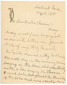 Letter from George S. Nash to Herman B. Nash