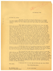 Letter from W. E. B. Du Bois to Jackson Davis