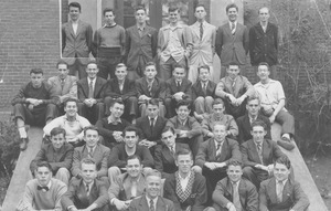 Students posing outdoors