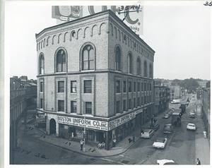 City Square and Park Street in Charlestown, featuring the Boston Uniform Co. Inc.