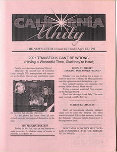 California Unity (April 16-18, 1997)