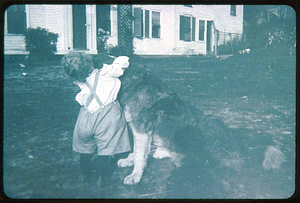 Hawkes child & dog, North Saugus
