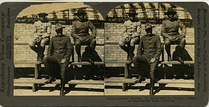 "Colonel Denison, Lt. Jones, and Lt. Gordon, Officers of Famous 8th Regt. (Colored)", circa 1917