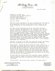 Correspondence from Charles Reynolds to Nicholas Ghosh (June 29, 1978)