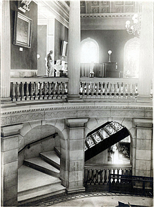 Public Library, stairway to Reference Department, 1920