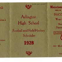1928 Football and Field Hockey Program