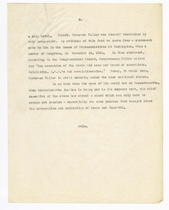 Statement by the Citizens National Committee for Sacco and Vanzetti, August 16, 1927