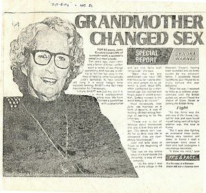 Grandmother Changed Sex