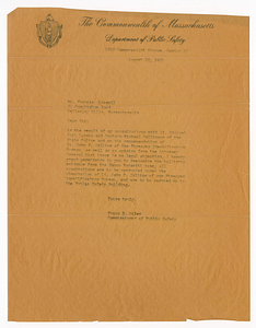 Letter from Frank Giles to Francis Russell, August 22, 1961