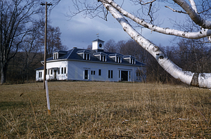 South and eastern facades of the Carriage House.