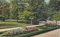Flower Bed of Music Court, Norumbega Park, Auburndale, Masss. U.S.A.