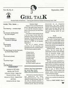 Girl Talk, Vol. 9 No. 9 (September, 1996)