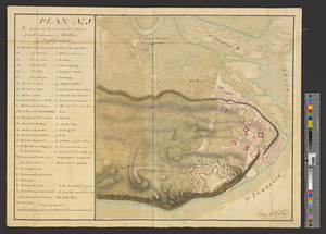 Plan (no. 1) To explain the report of the state of defence of the fortifications of Quebec