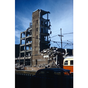 Boston Storage Warehouse under demolition