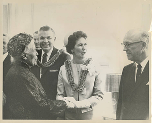 Receiving Line for Mr. and Mrs. Locklin (April 30, 1966)