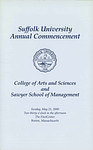 2000 Suffolk University commencement program, College of Arts & Sciences and Sawyer Business School