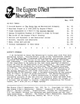 The Eugene O'Neill Newsletter, vol.3, no.1, 1979