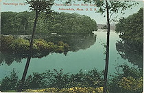 Norumbega Park Charles River from North Slope, Auburdale, Mass. U.S.A.
