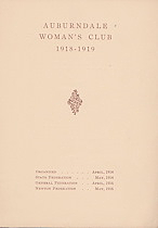 Auburndale Woman's Club, 1918-1919