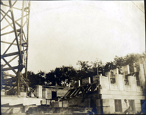 Public library construction work, 1900-1902, corner views