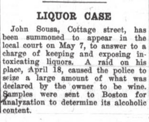 "Liquor Case" - Hudson News-Enterprise article