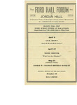 Ford Hall Forum program, 1946-1947 Season