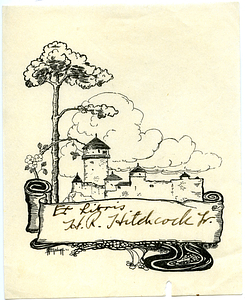 Ex libris H. R. Hitchcock Jr.