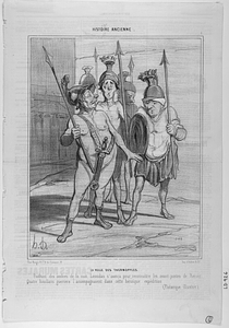 La VEILLE DES THERMOPYLES. Profitant des ombres de la nuit, Léonidas s'avança pour reconnaître les avant-postes de Xercès. Quatre bouillans guerriers l'accompagnaient dans cette héroïque expédition. (Plutarque illustré).