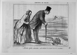 - Prends-garde..., mon ami..., cet animal-là est peut-être très méchant!....