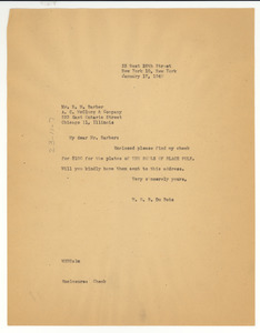 Letter from W. E. B. Du Bois to A.C. McClurg & Co.
