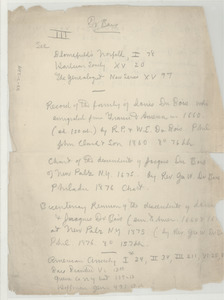 Du Bois family bibliography