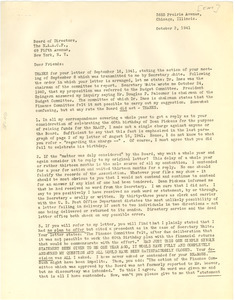 Letter from Archie L. Weaver to N.A.A.C.P. Board of Directors