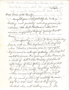 Letter from Kenneth G. Garside to Anne Garside Cann and family