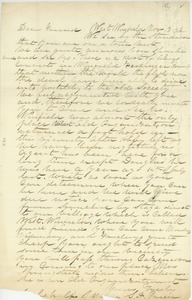 Letter from S. H. Greene to Erasmus Darwin Hudson