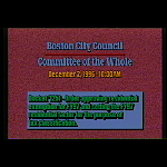 Committee of the Whole hearing video recording