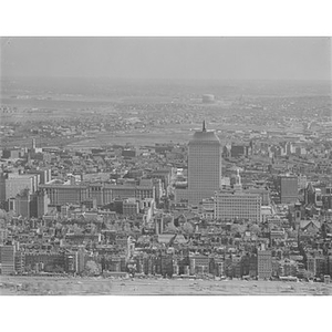 Back Bay from Charles River, John Hancock building, Boston, MA