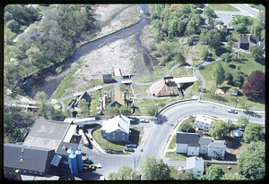 Saugus Iron Works, aerial view, 1976