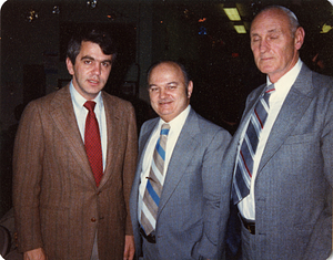 Charles Santos Jr. with Paul E. Tsongas and George O'Mara