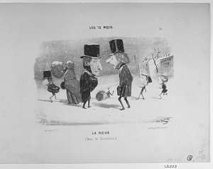 La Neige. PARIS N° 10. 6 JANVIER 1839