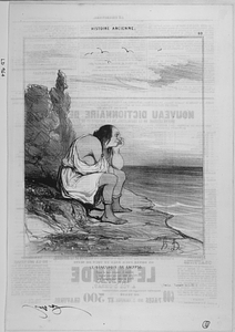 Le désespoir de Calypso. Dans le vain espoir d'oublier L'ingrat pour qui son cœur sanglote, Cette nymphe avait dans sa grotte Fait tendre un très joli papier. (Fénélon. Variante du L. XI.)